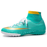 Indoor Turf Soccer Shoes Mens High Ankle Football Boots
