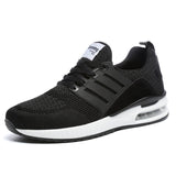 Man Sneakers for Men Rubber Black Running Shoes
